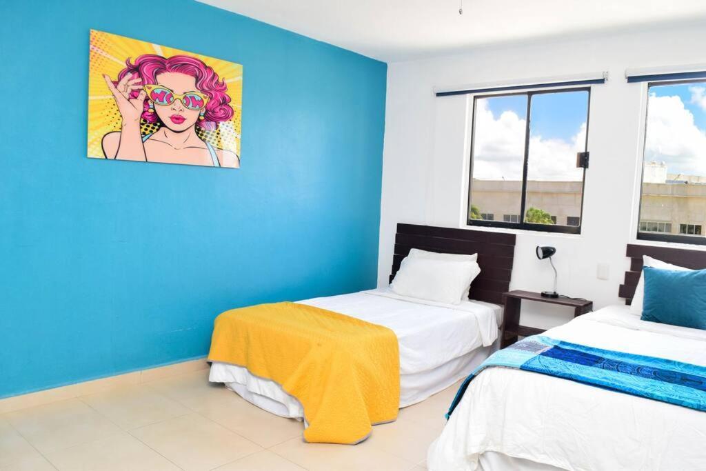 Ocean View Apartment, Best Beach Area, 3 Bedrooms Cancún Eksteriør billede